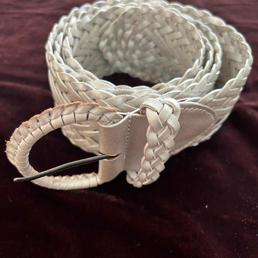 Ruehl Italian leather woven belt